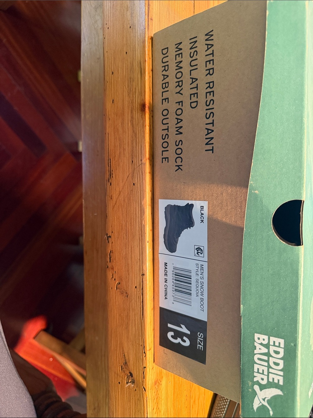 Eddie Bauer Kids Black Snow Boots